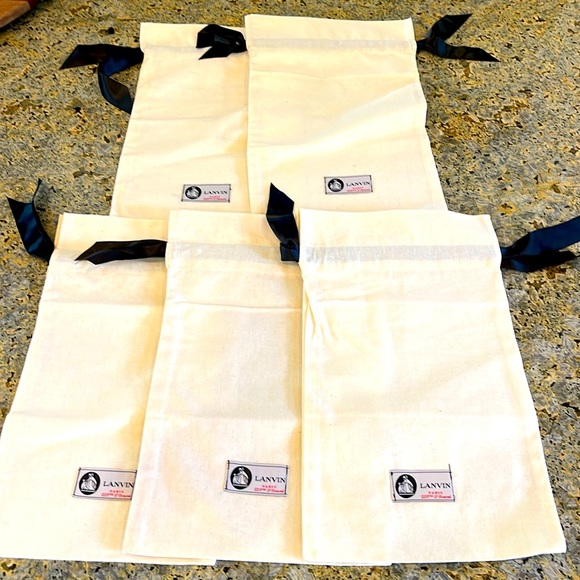 Bundle of 5 Lanvin shoe dust bags - Picture 1 of 1